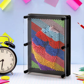 Hacaroa colorful pins emphasize color recognition while forming playful sculptures