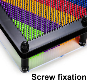 Hacaroa pin-art frame front highlights clear protection for smooth pin impressions