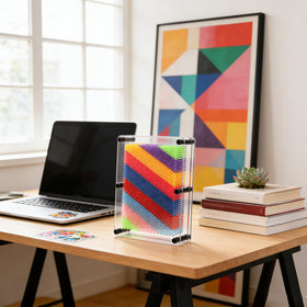 Hacaroa large pin art board adds color to desks and shelves