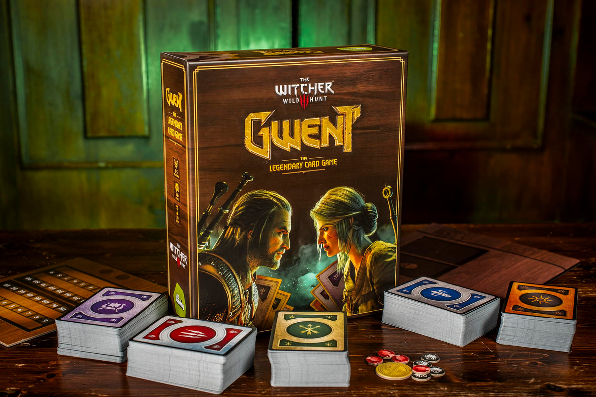 Hachette Boardgames Gwent playmat-ready setup on any table