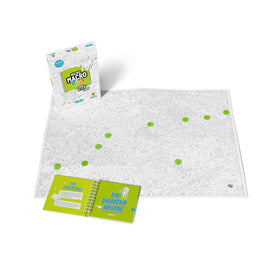 Hachette Boardgames MicroMacro Kids investigator notebook helps organize clues.
