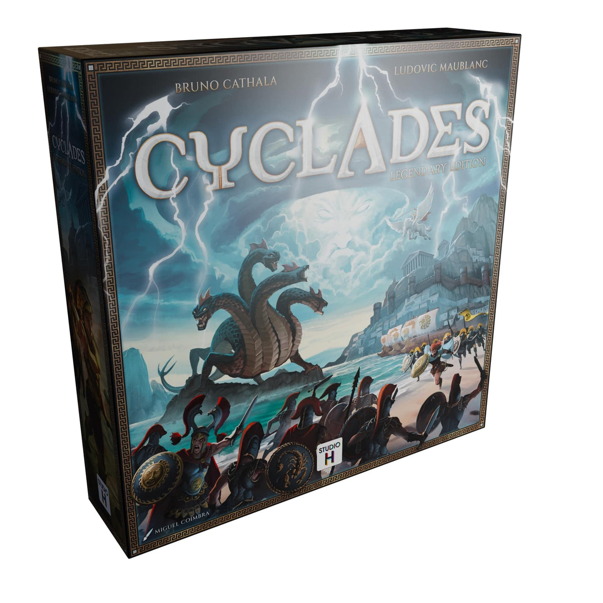 Hachette Cyclades modular map tiles arranged for a new board layout and strategy