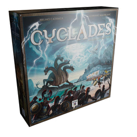 Hachette Cyclades modular map tiles arranged for a new board layout and strategy