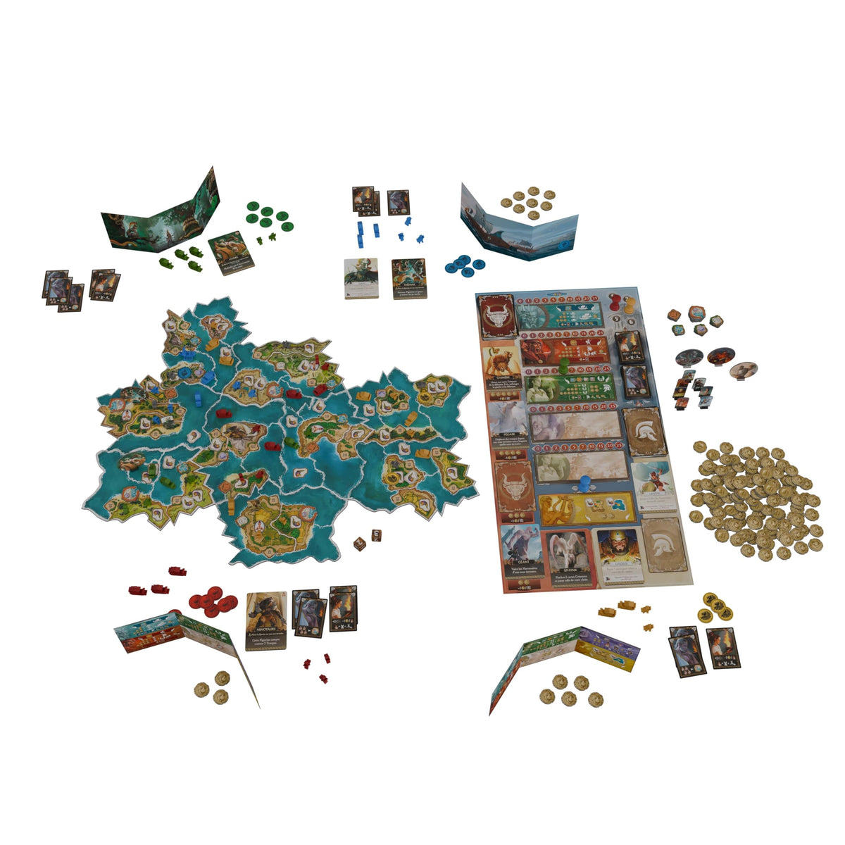 Hachette Cyclades Medusa figure on the table ready for play