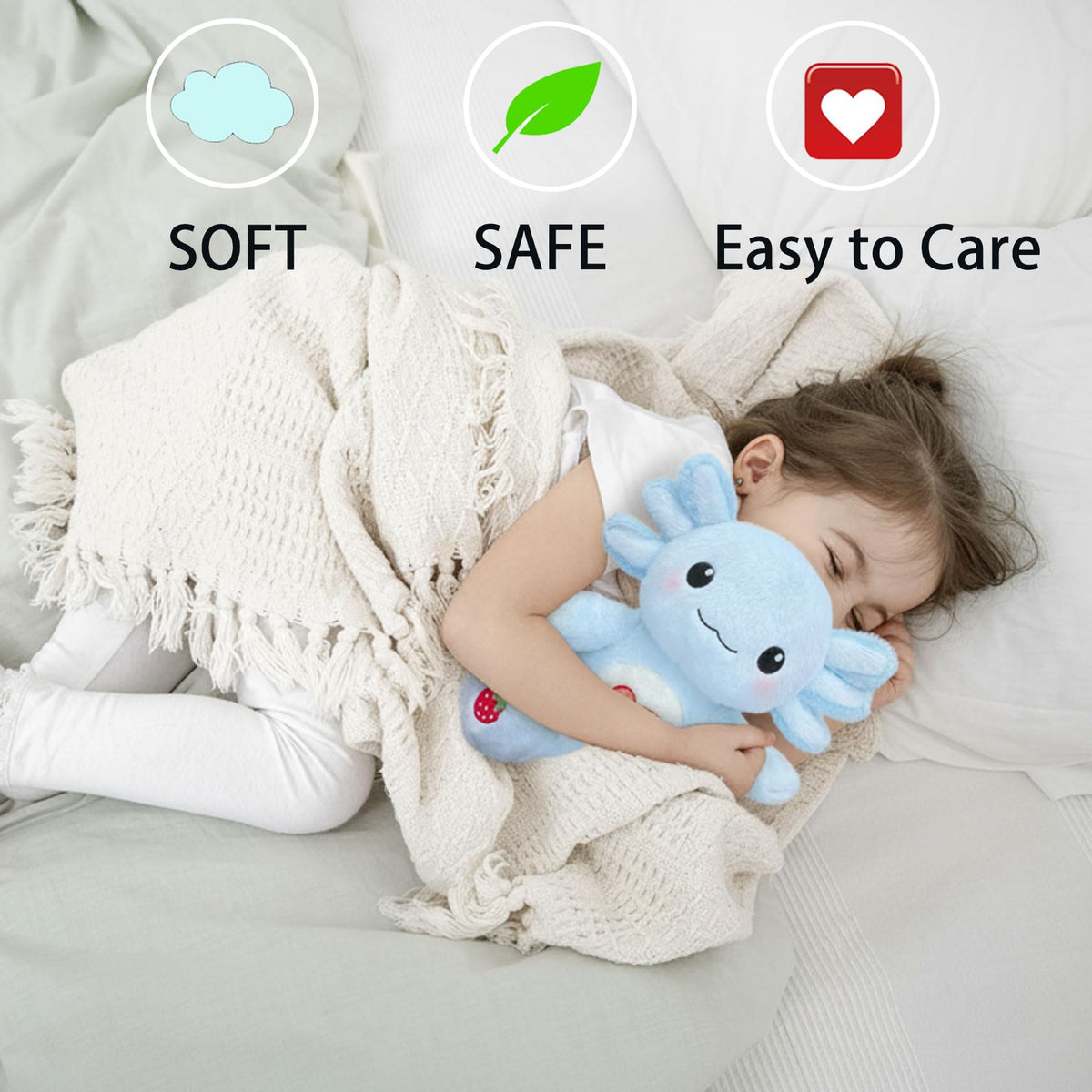 HACHIMI Axolotl Plush care tips for easy cleaning and long-lasting cuddles.