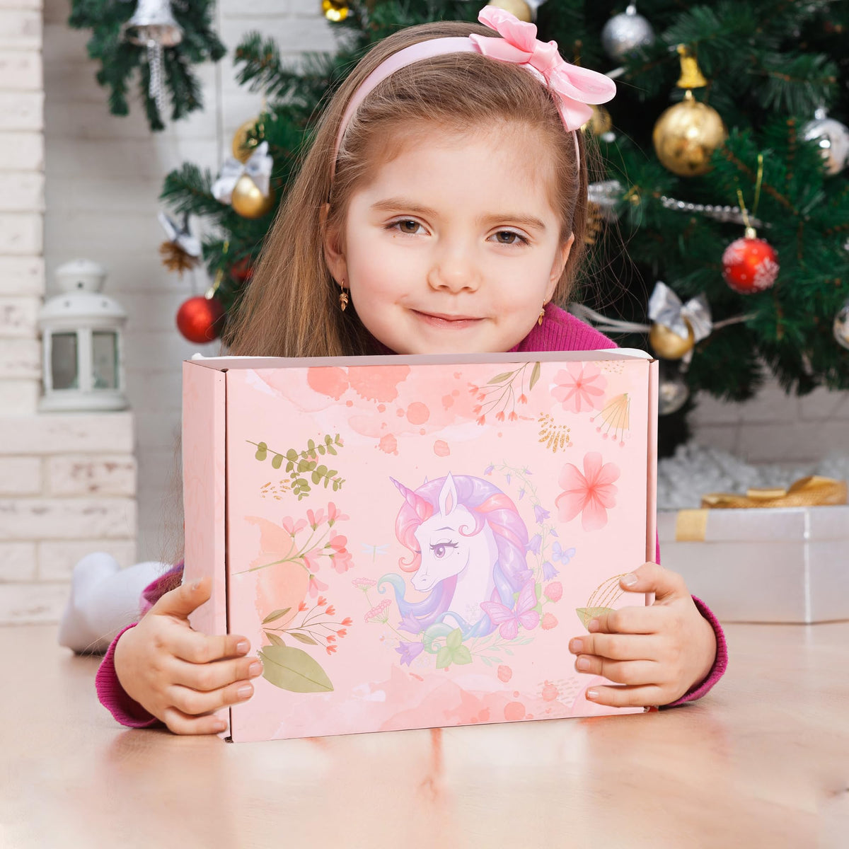 Haclury unicorn gift card enhances the gift set with a personal touch