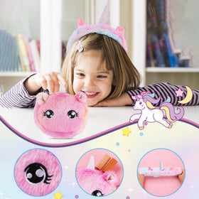 Haclury unicorn pencil case helps organize art supplies