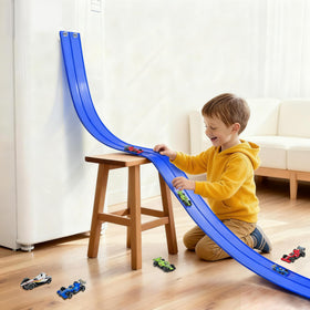HACOCOLA suction cups and hooks secure the track on smooth surfaces