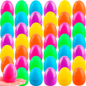 Haconba large flat-bottom Easter egg in purple, ideal for display and filling.