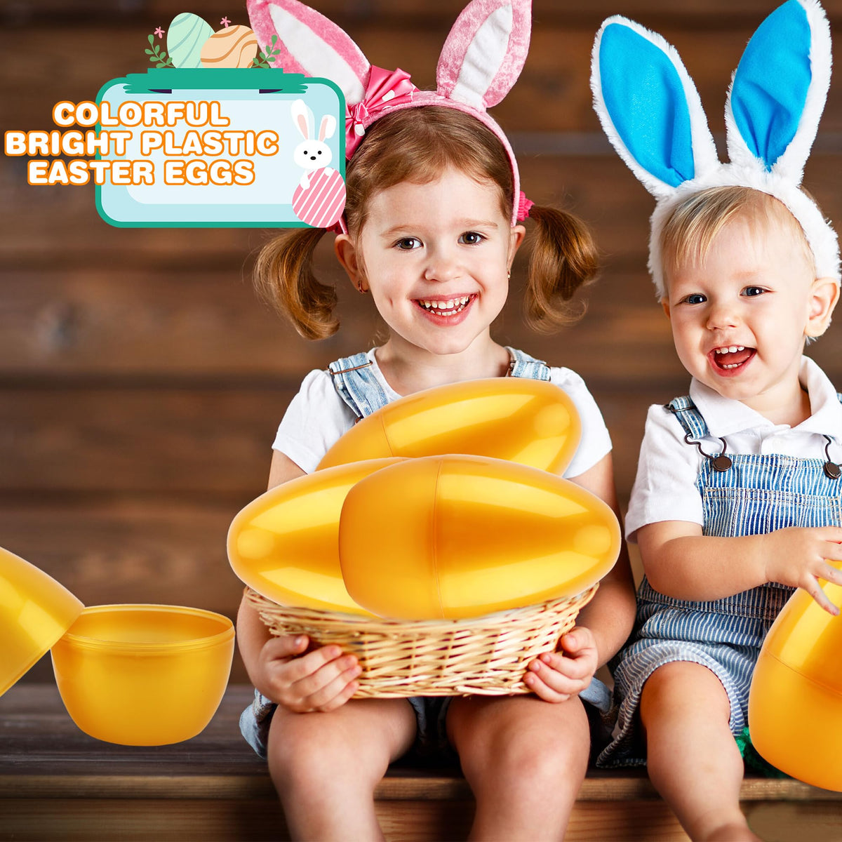 Haconba jumbo golden Easter egg perfect for birthday egg hunts and parties.