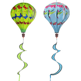 HADEEONG 2Pack hot air balloon wind spinner hanging for outdoor decoration