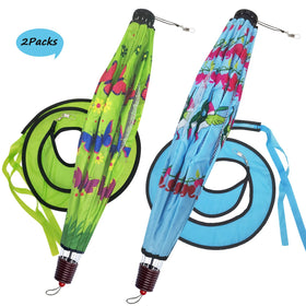 HADEEONG all-weather polyester wind spinner remains vibrant in sun and rain