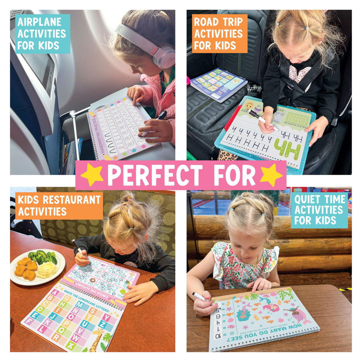 Hadley Designs gift-ready ABC tracing book, ideal for birthdays and holidays.