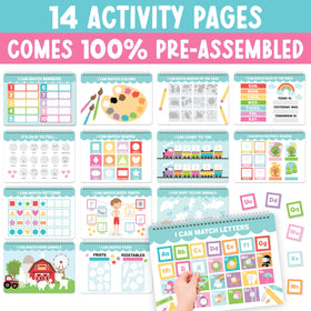 Hadley Designs 174-piece set with Velcro supports mess-free practice.