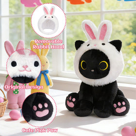 Hagusahuo black cat plush makes a delightful birthday gift