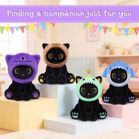 Hagusahuo Compact 8inch display plush fits shelves and desks.