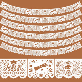 Hahafelt grad banner 6-pack ready for indoor or outdoor graduation decor.