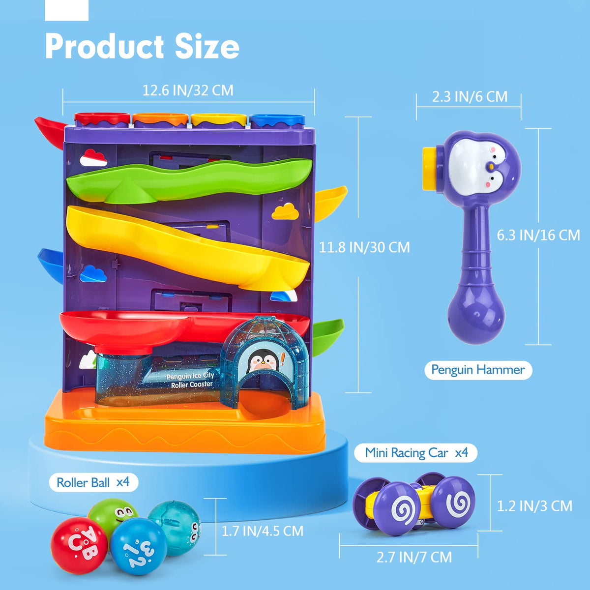 Hahaland ABS safety design with rounded edges for safe toddler use.