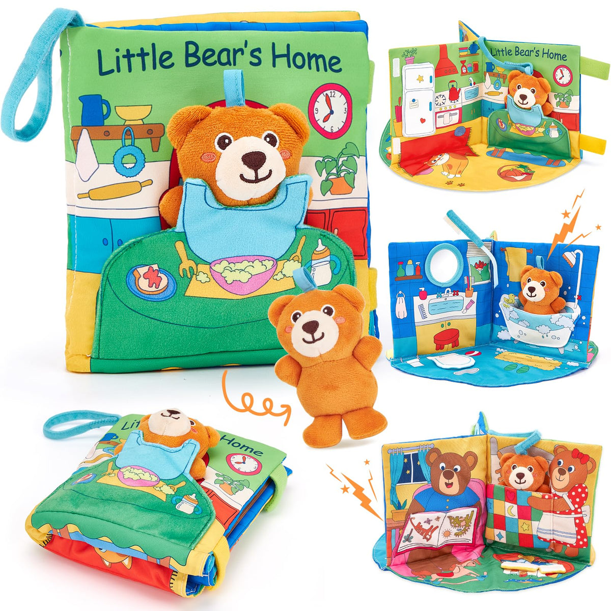 Hahaland baby book front cover with soft textures for tactile exploration