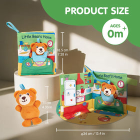Hahaland hanging velcro enables crib or stroller play