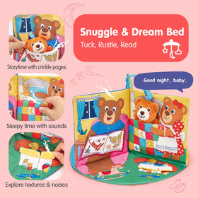Hahaland peekaboo toy-box flap invites interactive play and discovery