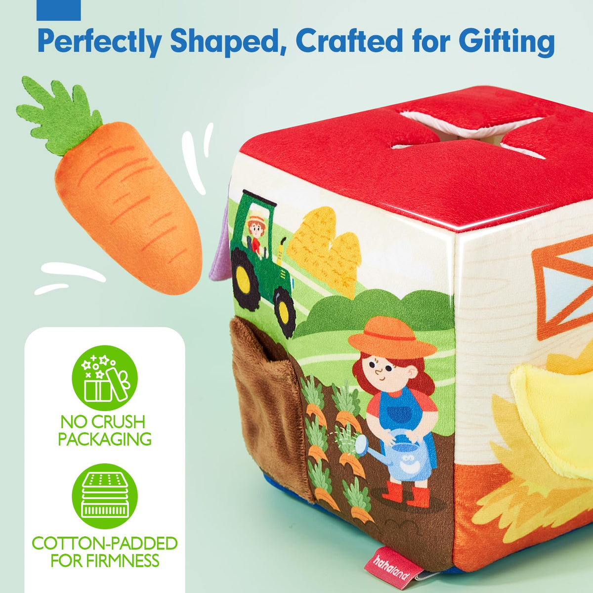 Hahaland Mystery Soft Box Montessori-inspired design promotes independent exploration