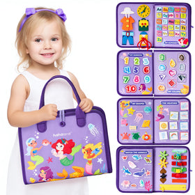Hahaland Busy Board life skills dress buckle for toddler motor skill practice