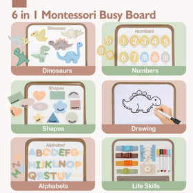 Hahaland Busy Board numbers section supports early counting through tactile learning
