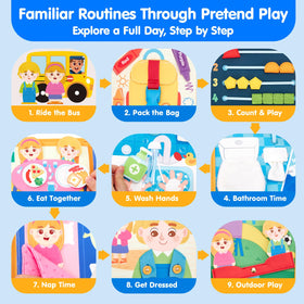 Hahaland Busy Book color matching page supports perceptual and cognitive development.