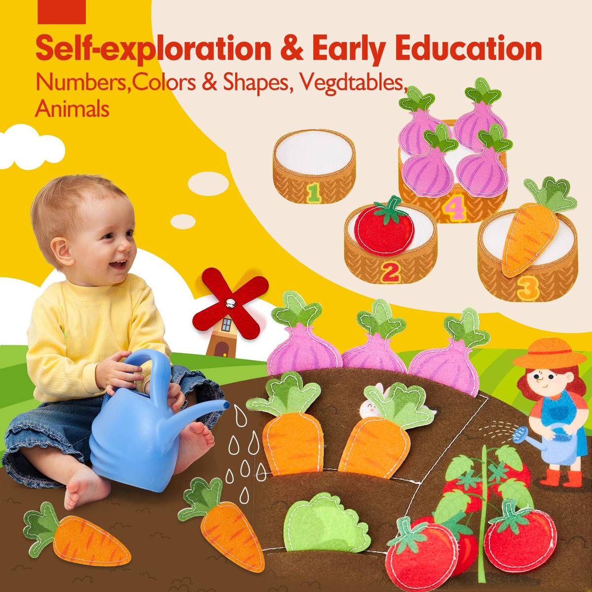 Hahaland Busy Book farmyard finger puppets spark imaginative storytelling