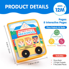 Hahaland Busy Book Montessori-inspired independent play builds focus.