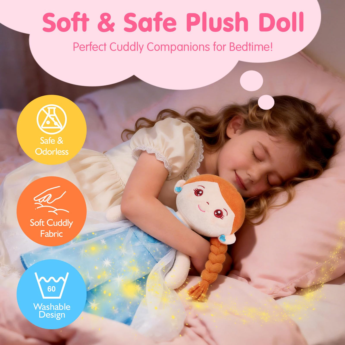 Hahaland plush castle handbag shown for organized storage on the go