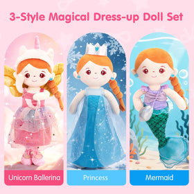 Hahaland doll in ballet unicorn outfit supports creative pretend time