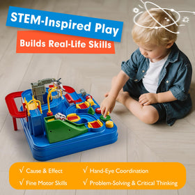 Hahaland durable ABS plastic construction withstands active toddler races