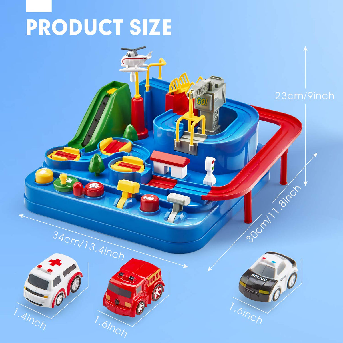 Hahaland fine motor skills and hand-eye coordination through interactive controls and race action