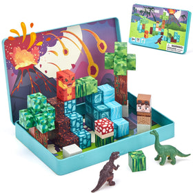 Hahaland mini magnetic blocks travel set in the case for portable creative play