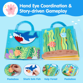 Hahaland Ocean Busy Book peekaboo sea creatures sparks curiosity with engaging activities