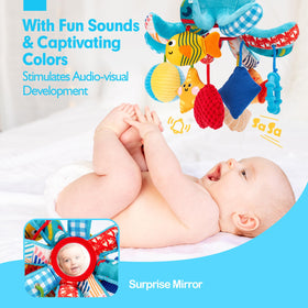 Hahaland octopus crinkle texture supports tactile exploration.
