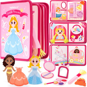Hahaland Princess Busy Board cover encourages independent play and fine motor skills.