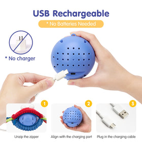 Hahaland crab toy includes recording function to hear your child's voice.