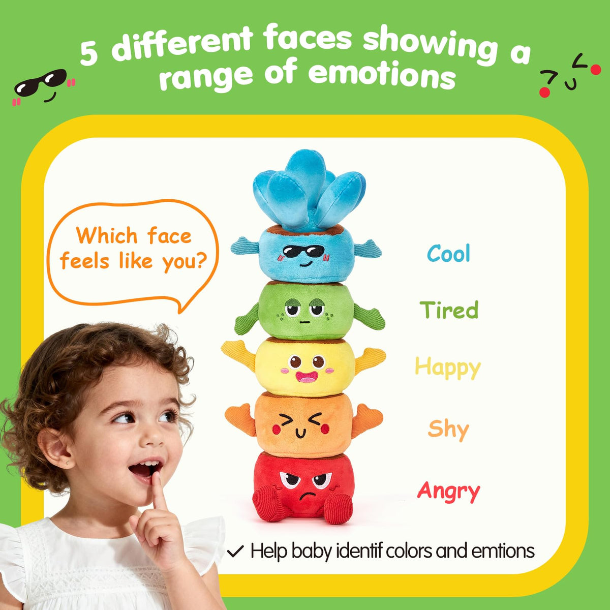 Soft non-toxic materials ensure safe, worry-free play