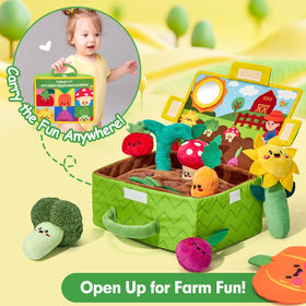 hahaland Sensory Garden mirror plush encourages self-view during play
