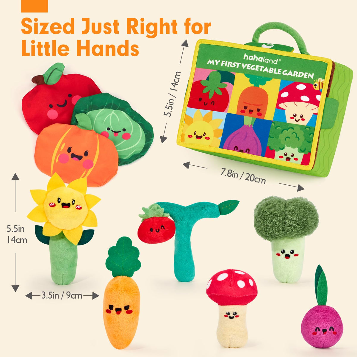 hahaland Sensory Garden rattle plush fuels auditory curiosity