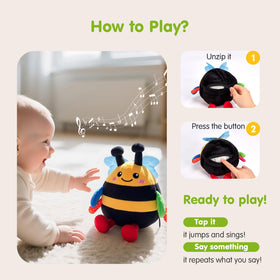 Hahaland bee toy uses safe materials for worry-free play