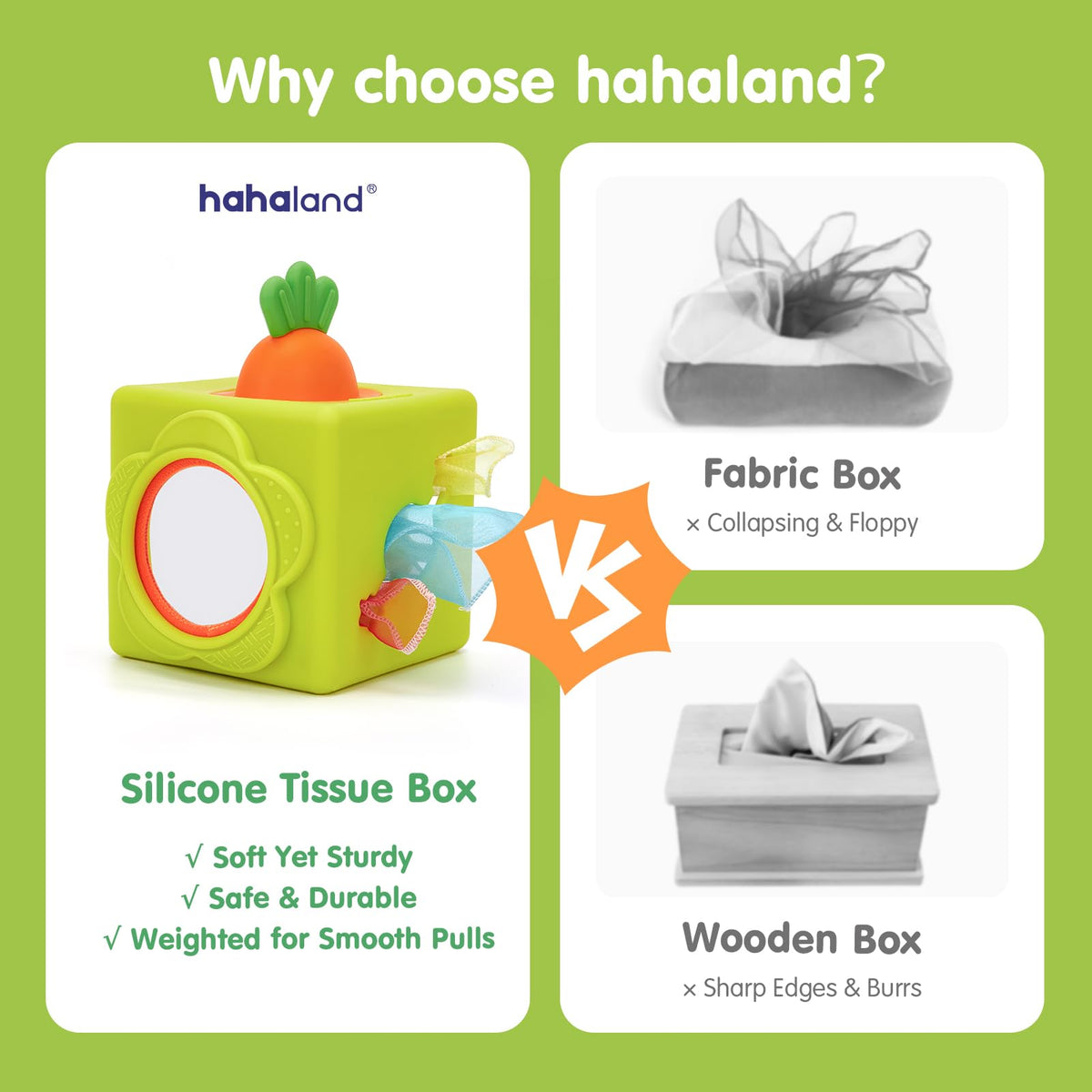 Hahaland textured sheep for varied tactile feedback and sensory exploration.