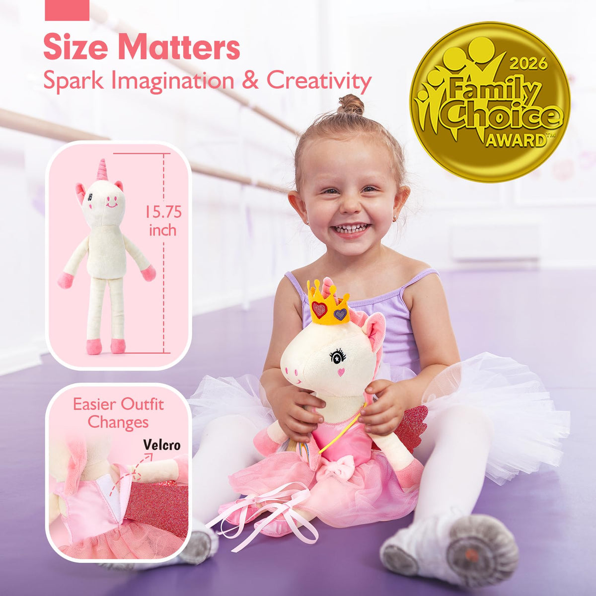 Hahaland Unicorns Accessories enhance pretend play and storytelling.