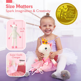 Hahaland Unicorns Accessories enhance pretend play and storytelling.