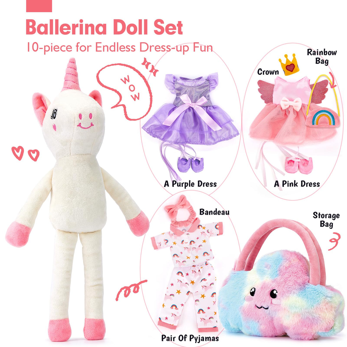 Hahaland Unicorns Dress-Up Outfits spark creative fashion play.
