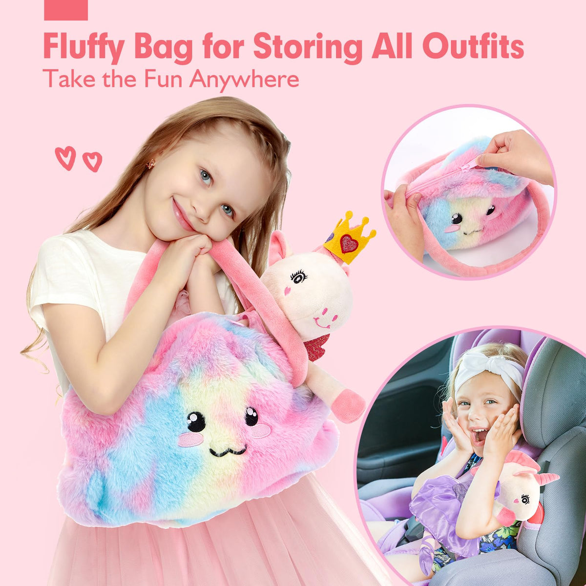 Hahaland Unicorns Soft Non-Toxic Materials ensure safe, comfy hugs.