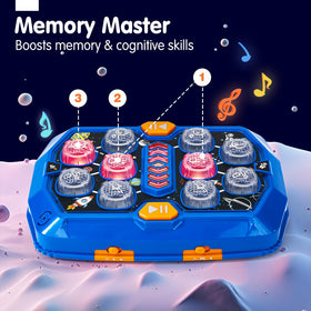 Bright LEDs and engaging sounds enhance interactive play sessions.